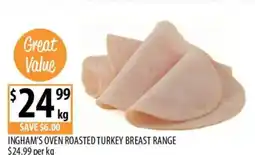 Supabarn Ingham's oven roasted turkey breast range offer