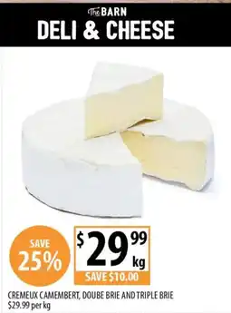 Supabarn Cremeux camembert, doube brie and triple brie offer