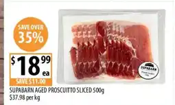 Supabarn Supabarn aged proscuitto sliced offer
