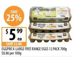 Supabarn Eggpro x-large free range eggs offer
