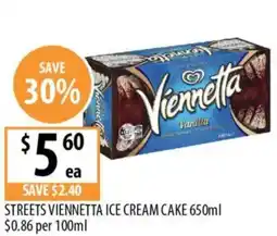 Supabarn Streets viennetta ice cream cake offer