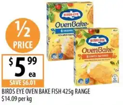 Supabarn Birds eye oven bake fish offer