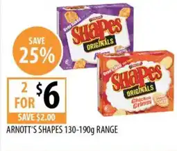 Supabarn Arnott's shapes offer
