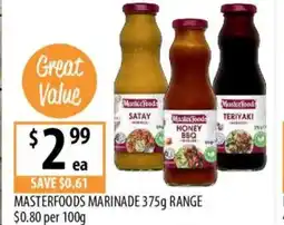 Supabarn Masterfoods marinade offer