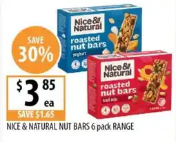 Supabarn Nice & natural nut bars offer
