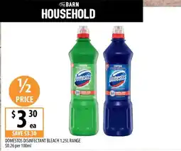 Supabarn Domestos disinfectant bleach offer