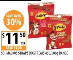 Supabarn Schmackos strapz dog treats offer