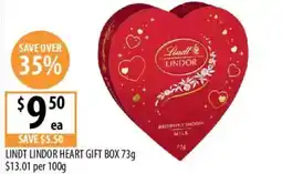 Supabarn Lindt lindor heart gift box offer