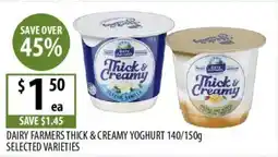 Supabarn Dairy farmers thick & creamy yoghurt offer