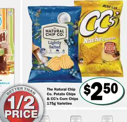 Friendly Grocer The natural chip co. potato chips offer