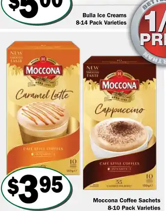 Moccona coffee sachets