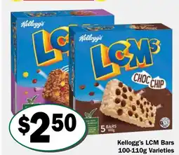 Friendly Grocer Kellogg's lcm bars offer
