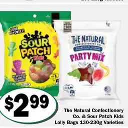 Friendly Grocer The natural confectionery co. & sour patch kids lolly bags offer