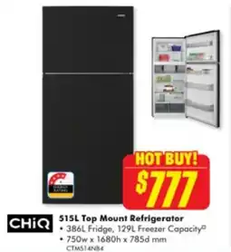 The Good Guys 515l top mount refrigerator offer