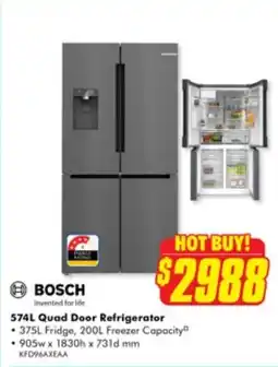 The Good Guys 574l quad door refrigerator offer