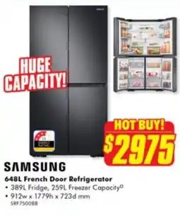 The Good Guys Samsung 648l french door refrigerator offer