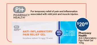 Pharmacy health anti-inflammatory pain relief gel