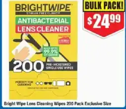 Chemist Warehouse Bright wipe lens cleaning wipes offer
