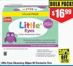 Chemist Warehouse Little eyes cleansing wipes offer