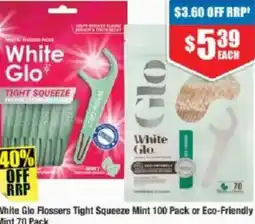 Chemist Warehouse White glo flossers tight squeeze offer