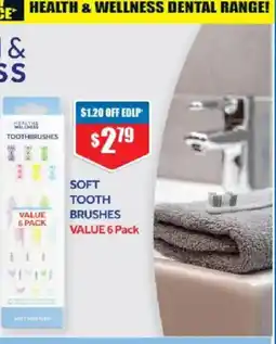 Chemist Warehouse Soft tooth brushes offer