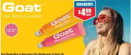 Chemist Warehouse Goat mango glow or watermelon kiss moisturising lip balm offer