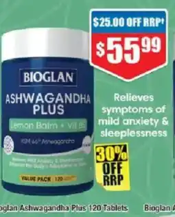 Chemist Warehouse Bioglan ashwagandha plus offer