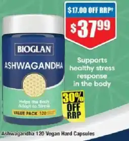 Chemist Warehouse Ashwagandha 120 vegan hard capsules offer