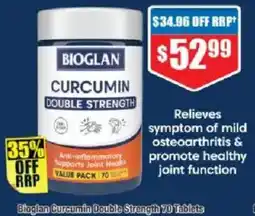Chemist Warehouse Bioglan curcumin double strength offer