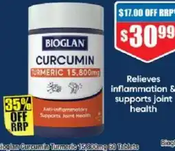 Chemist Warehouse Bioglan curcumin turmeric offer
