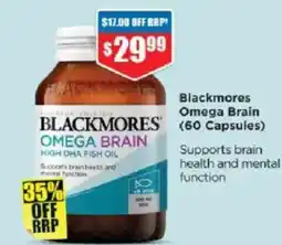 Chemist Warehouse Blackmores omega brain high dha fish oil offer