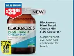Chemist Warehouse Blackmores plant-based omega mini offer