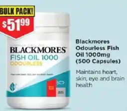 Chemist Warehouse Blackmores fish oil 1000 odourless offer