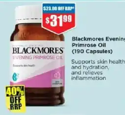 Chemist Warehouse Blackmores evening primrose oil offer