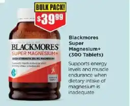 Chemist Warehouse Blackmores super magnesium+ offer