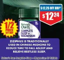 Chemist Warehouse Nature's own complete sleep + magnesium offer