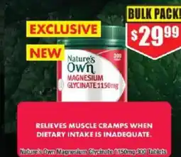 Chemist Warehouse Nature's own magnesium glycinate offer