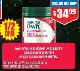 Chemist Warehouse Nature's own glucosamine sulfate with chondroitin offer