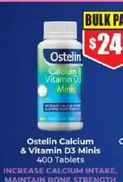 Chemist Warehouse Ostelin' calcium& vitamin d3 minis offer