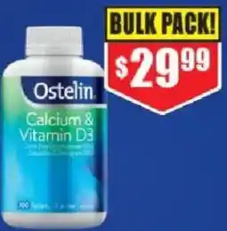 Chemist Warehouse Ostelin calcium & vitamin d3 offer