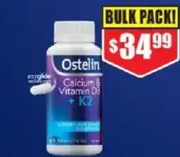 Chemist Warehouse Ostelin calcium & vitamin d3 + k2 offer
