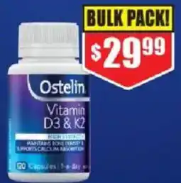 Chemist Warehouse Ostelin vitamin d3 & k2 offer