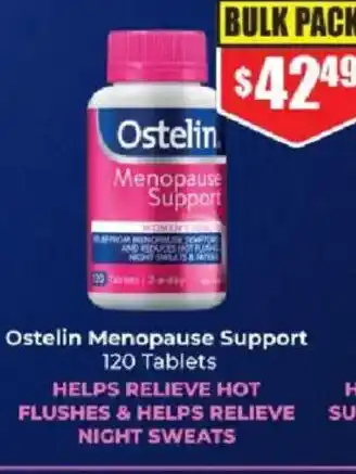 Chemist Warehouse Ostelin menopause support offer