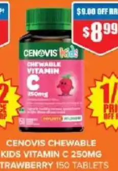 Chemist Warehouse Cenovis chewable kids vitamin c strawberry offer