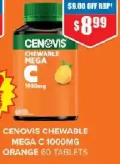 Chemist Warehouse Cenovis chewable mega c offer