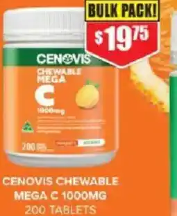Chemist Warehouse Cenovis chewable mega c offer