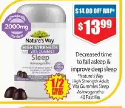 Chemist Warehouse Nature's way high strength adu vita gummies offer