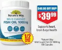 Chemist Warehouse Nature's way wild caught fish oil offer
