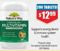 Chemist Warehouse Nature's way complete daily multivitamin offer
