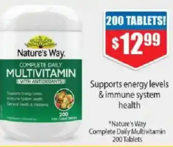 Chemist Warehouse Nature's way complete daily multivitamin offer